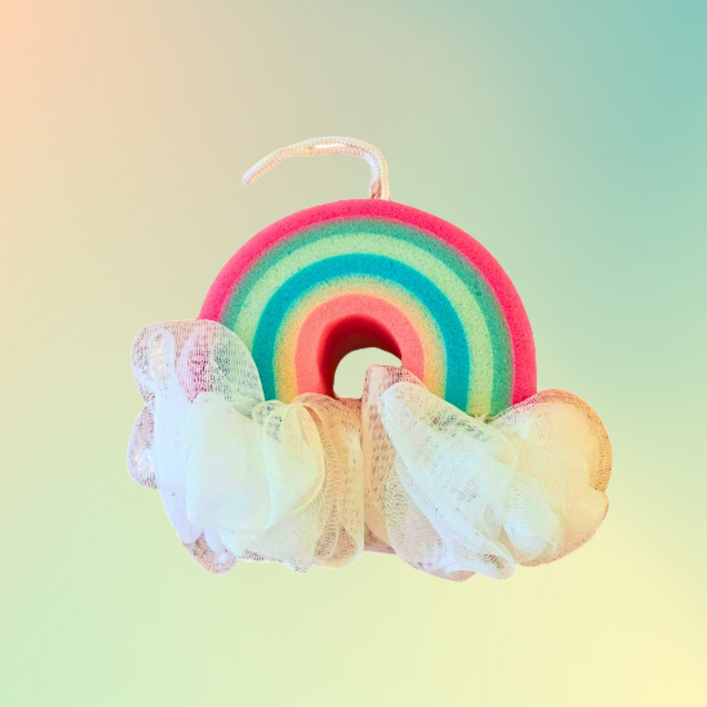 Pink and Blue Rainbow Loofah and Bath Sponge