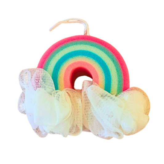 Pink and Blue Rainbow Loofah and Bath Sponge
