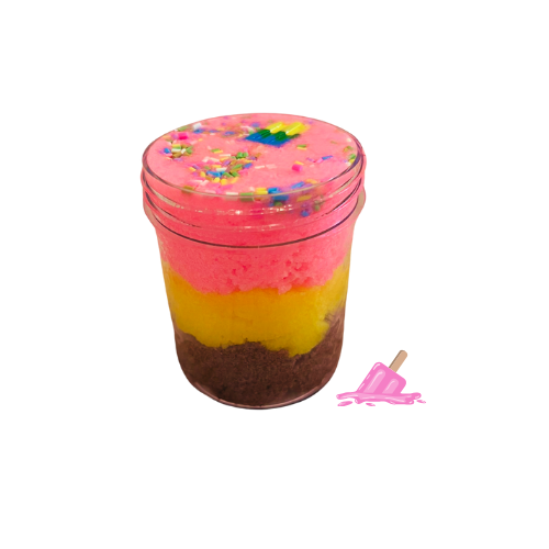 Multicolored Ice Cream Slime Toy with Colorful Unicorns, Ice Cream, and Sprinkles on Top | Soft and Non-Sticky Stress Relief Sludge Toy for Boys and Girls