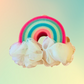 🌈 Pink & Blue Rainbow Loofah Bath Sponge for Self-Care