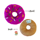 🍩 Plush Donut Dog Toy for Playtime