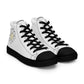 💖 Happy Margaritas Men’s High Top Canvas Shoes