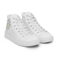 💖 Happy Margaritas Men’s High Top Canvas Shoes