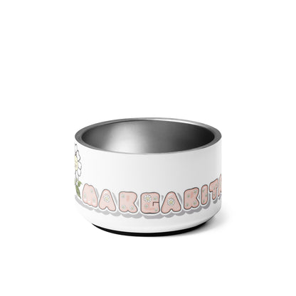 🐾 Happy Margaritas Stainless Steel Pet Bowl