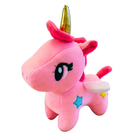 Whimsical Pink Unicorn Plush Toy, Delightful Cuddles Pink Stuffed Animals Unicorn Doll, Decorative Stuffed Toy