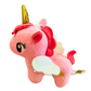 🦄 Pink Plush Unicorn Keychain Charm