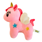 🦄 Pink Plush Unicorn Keychain Charm