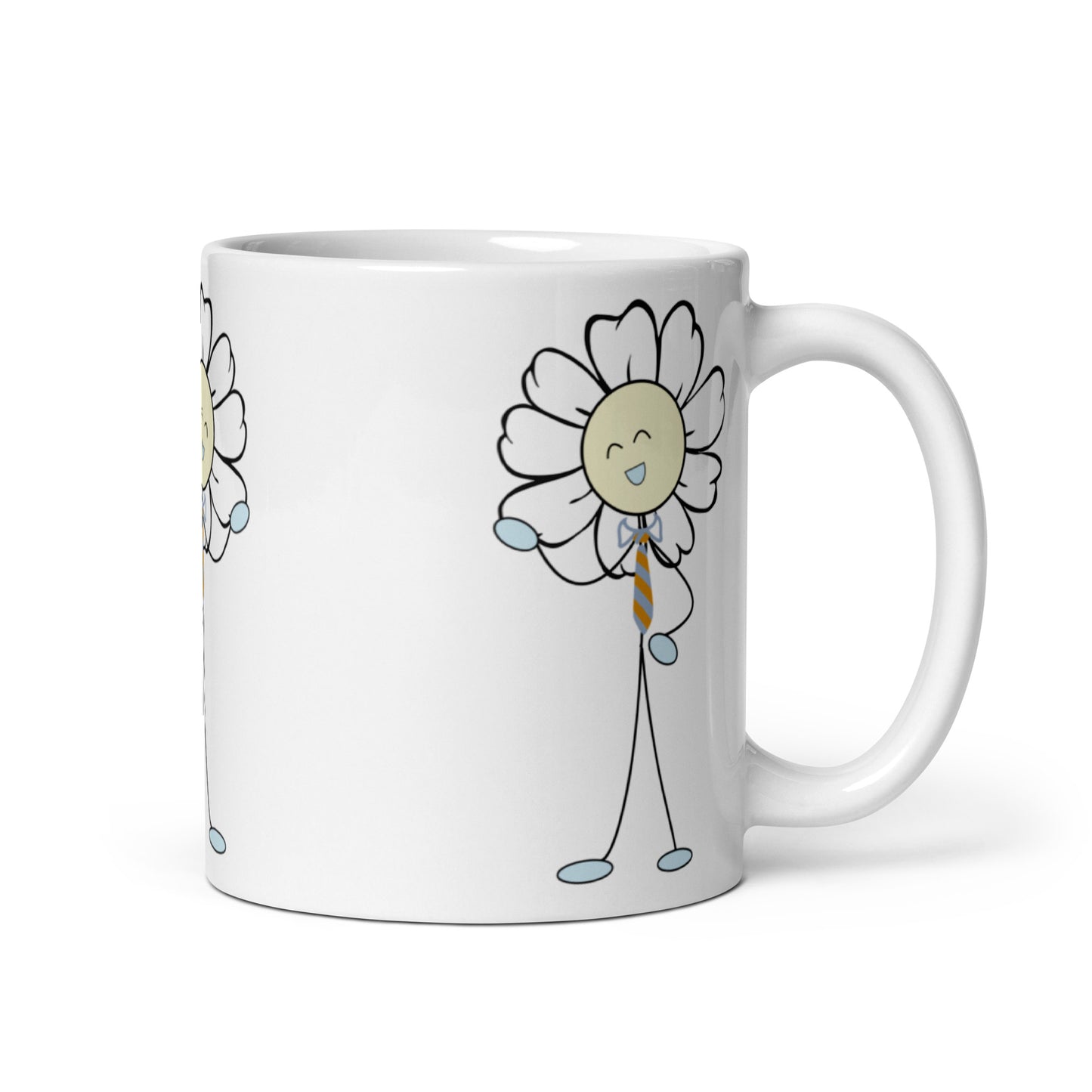 white glossy mug