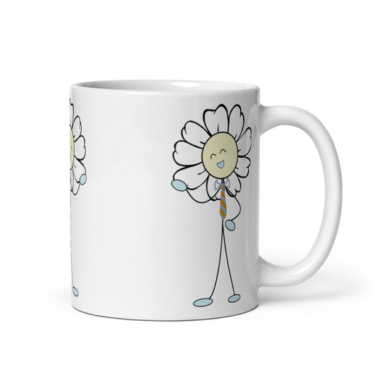 white glossy mug