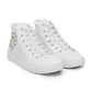 💖 Happy Margaritas Women’s High Top Canvas Shoes