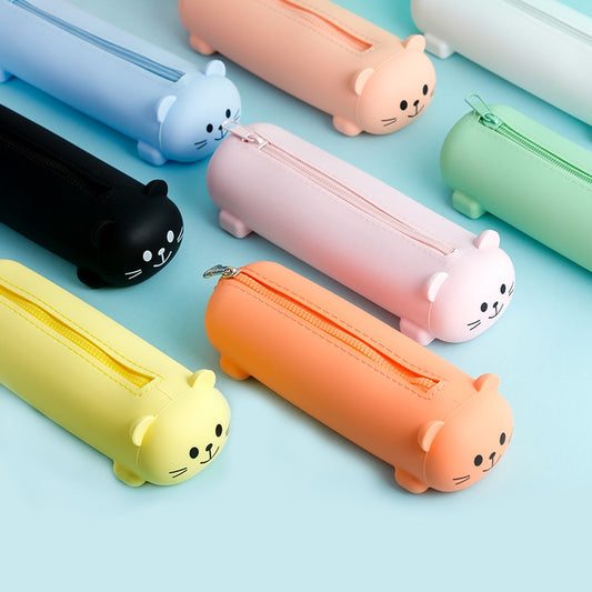 cute silicone pencil case