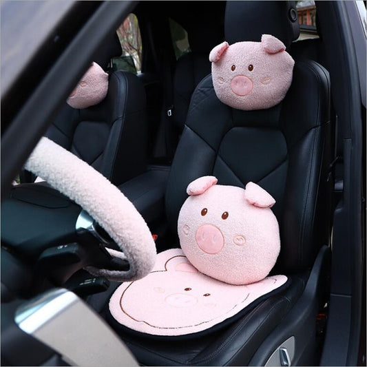 cute piggy pillow for car interior