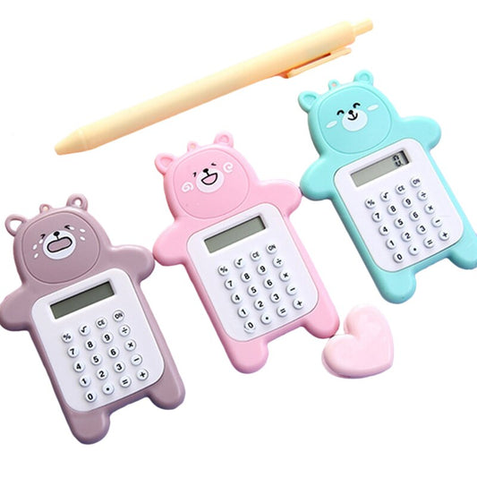 cute bear mini calculator