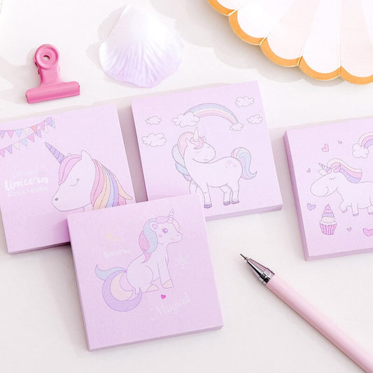 cute unicorn memo pad