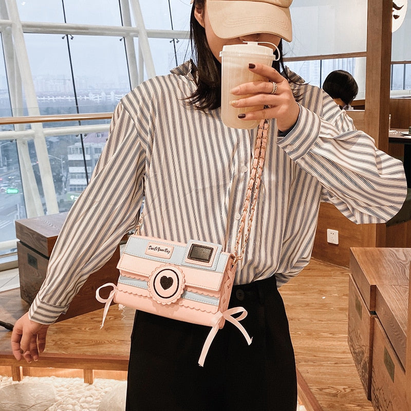 cute camera crossbody bag