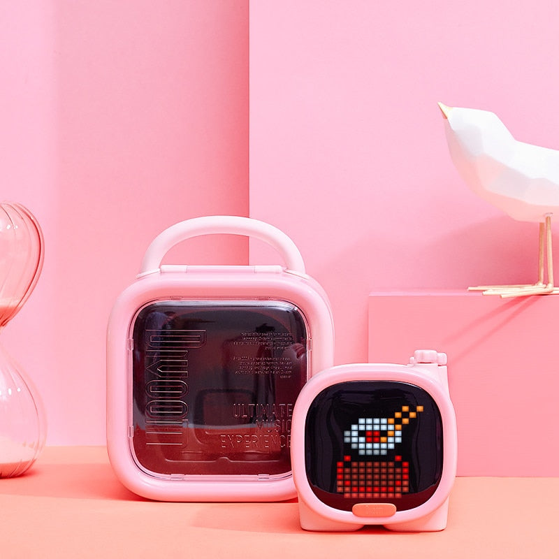 retro pixel art speaker