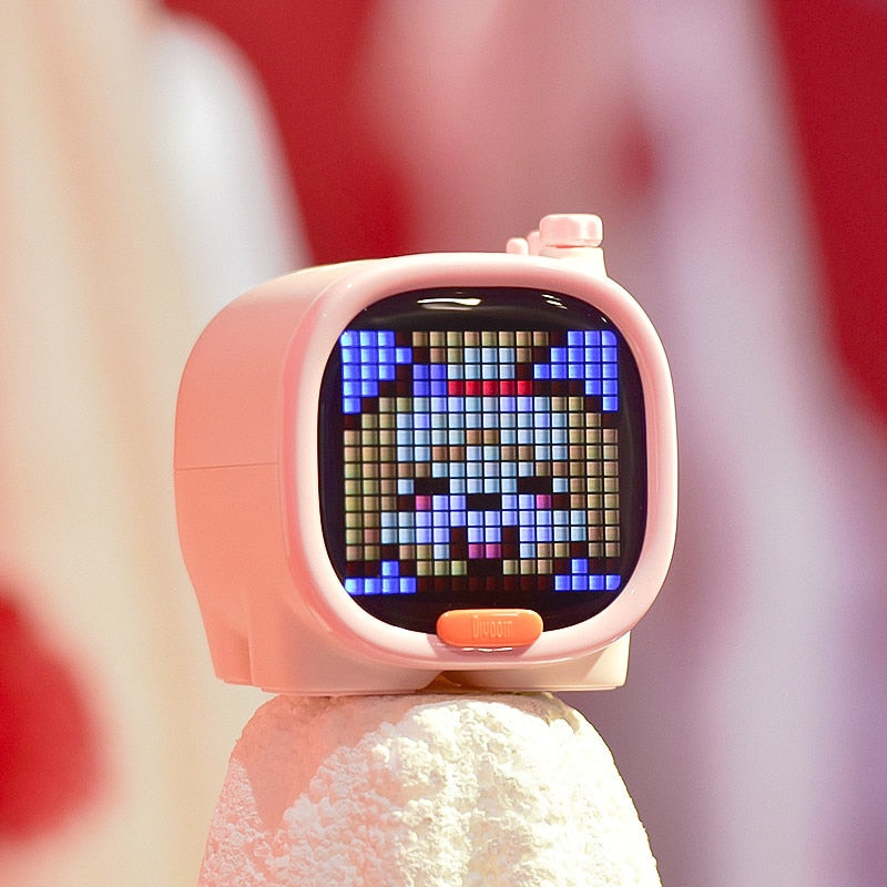 pixel art portable speaker