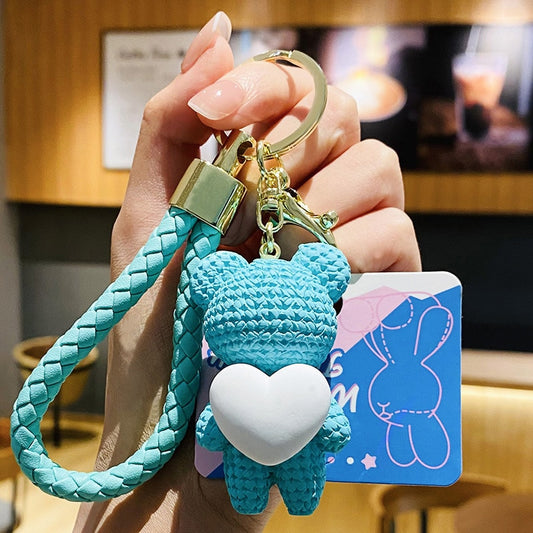 cute bear bag keychain