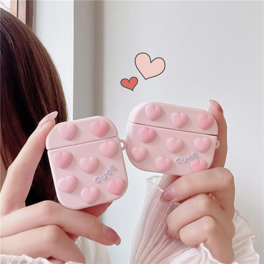 cute heart airpods case