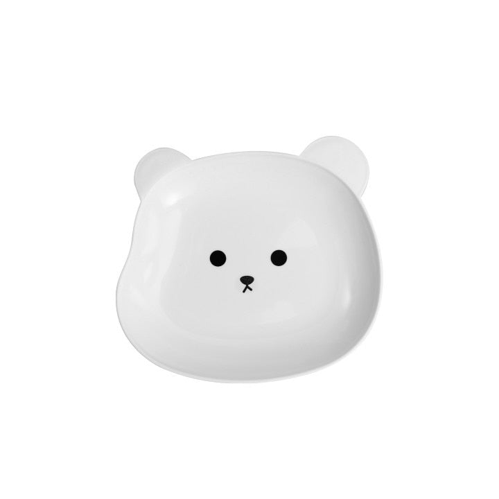 cute white bear plate