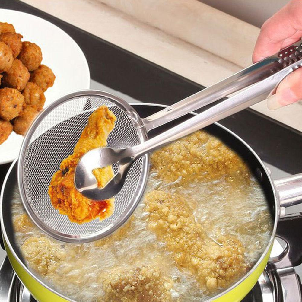 stainless steel strainer spoon