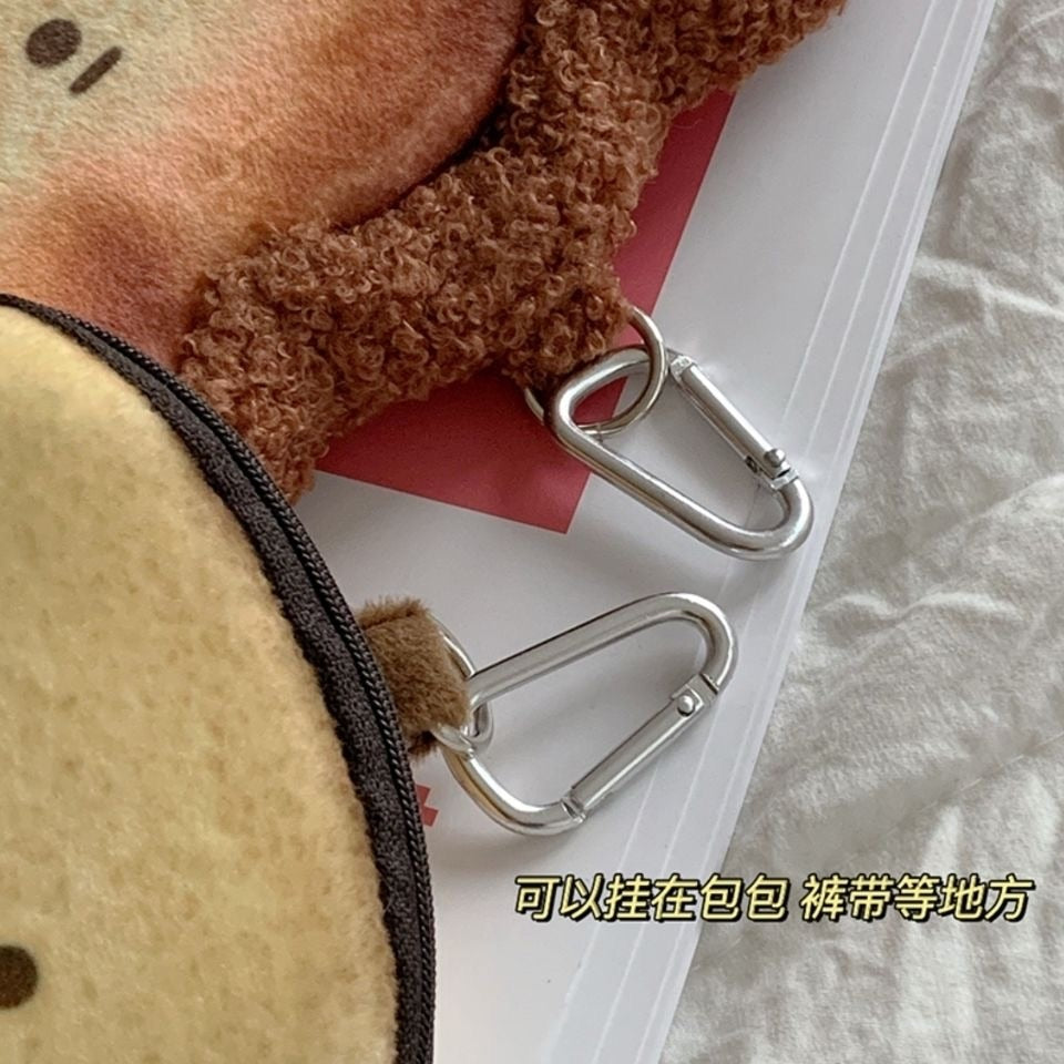 cute toast and bread coin purse