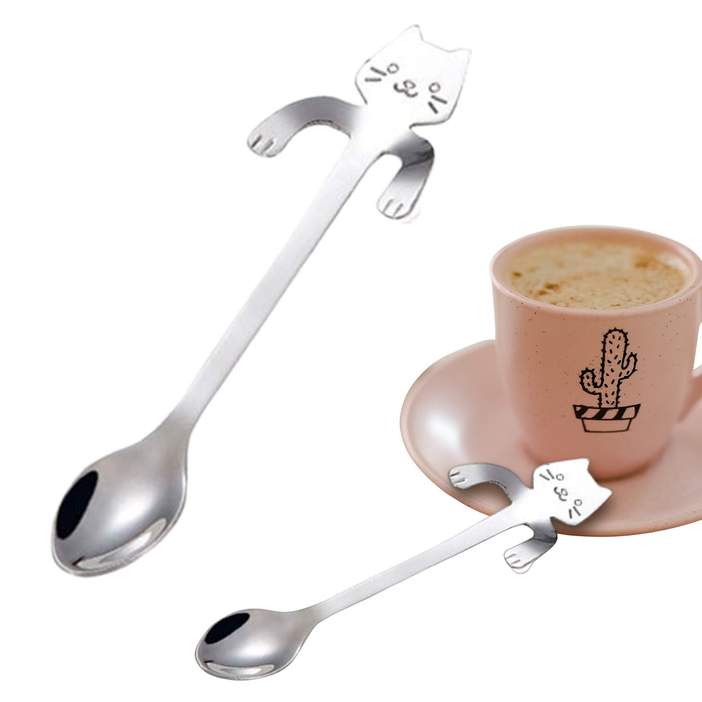 cat handle spoon