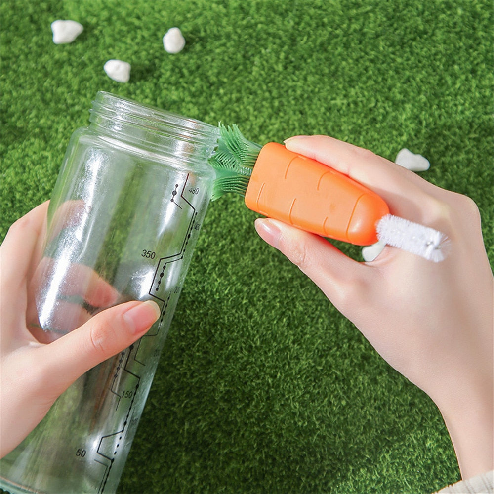 cute carrot shape cleaning brush