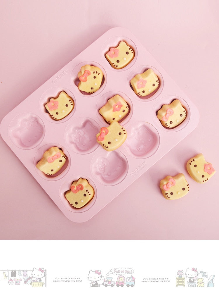 cat head shape cake mold