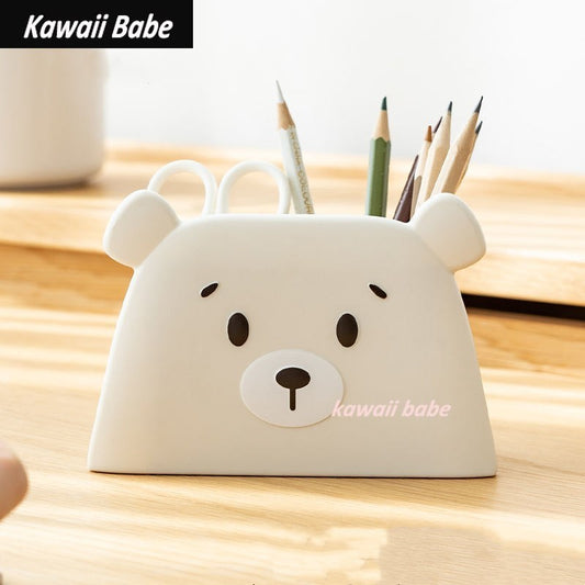 cute bear desk pencil holder