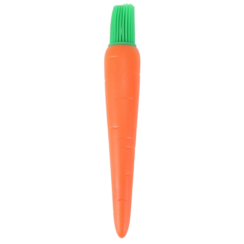 cute carrot silicone oil brush