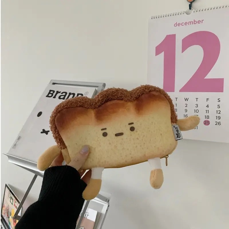 cute toast coin purse