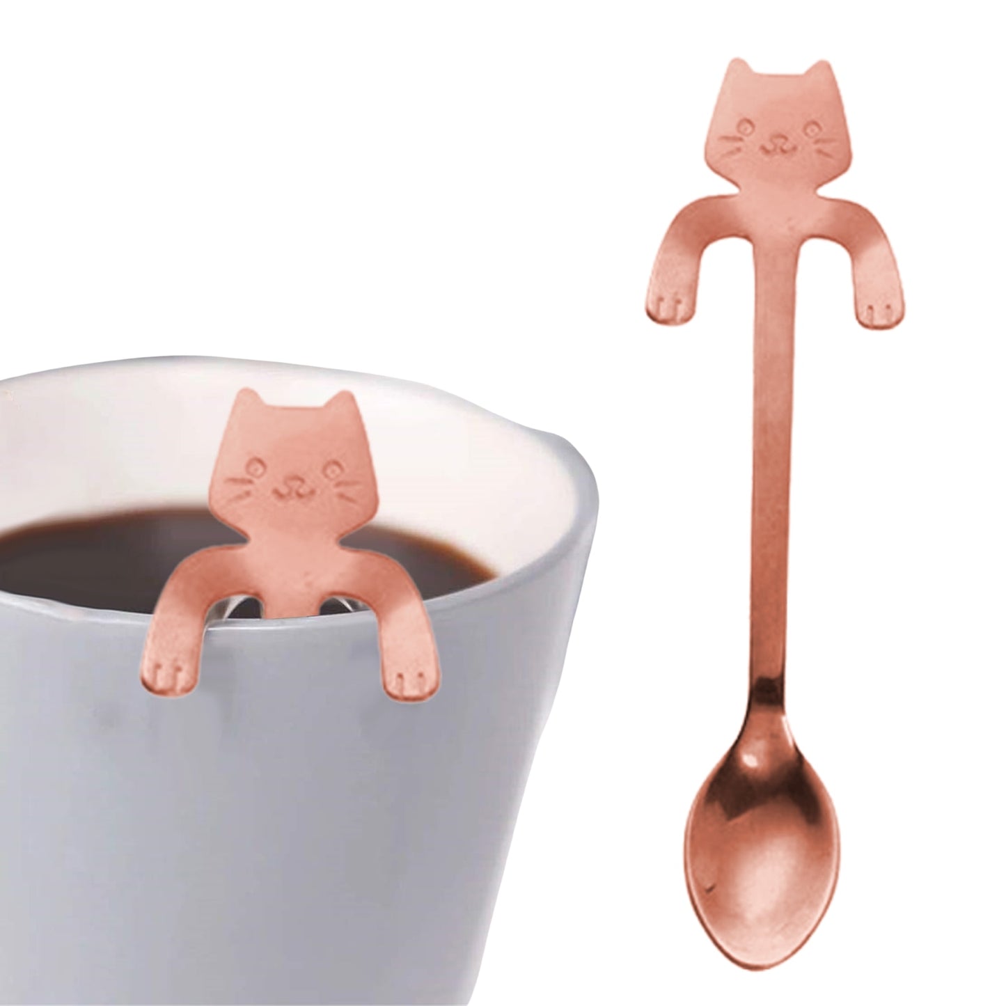 cute rose gold spoon