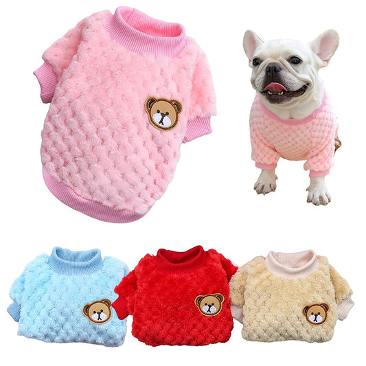 very cute dog warm sweater