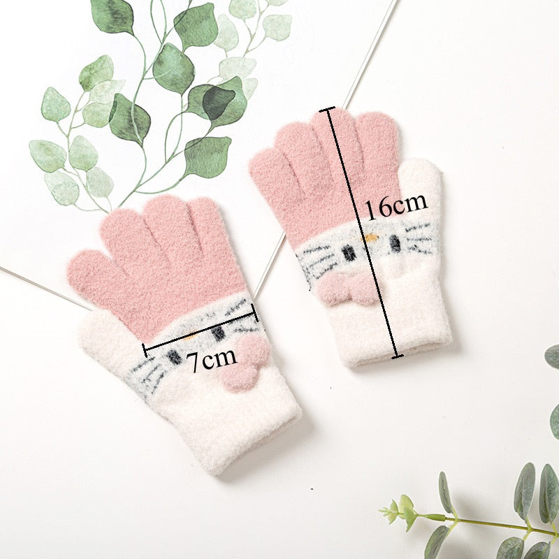 mittens winter animals baby