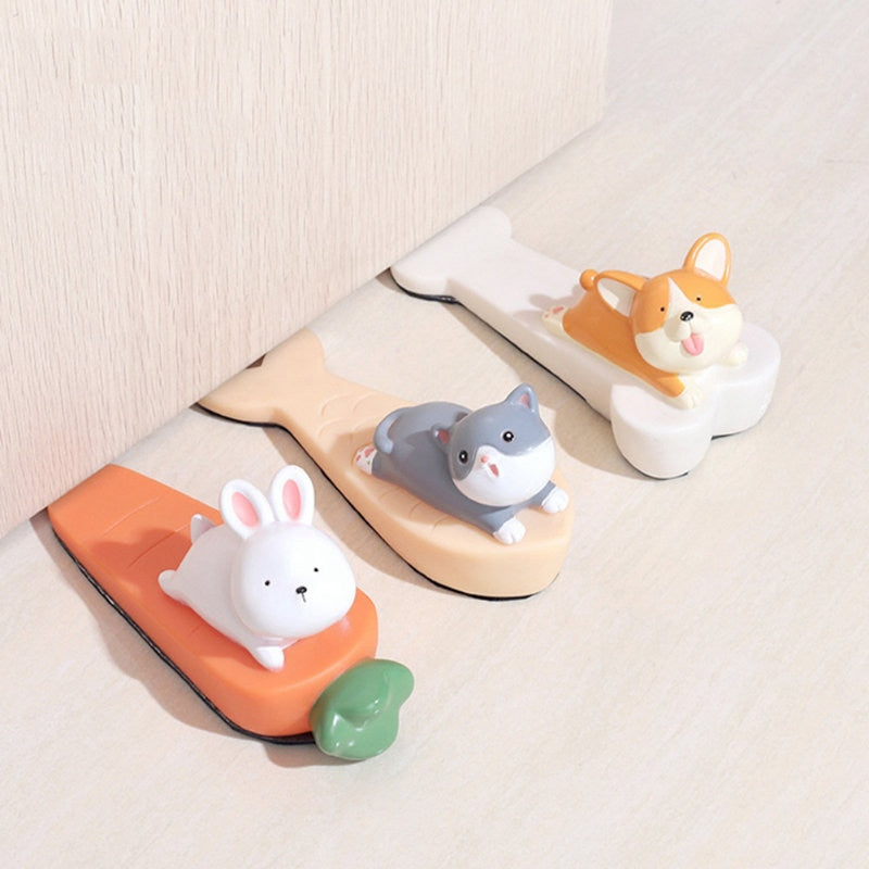 cute animal silicone Door stopper