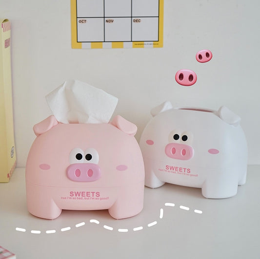 super cute piggy and bear tissue box