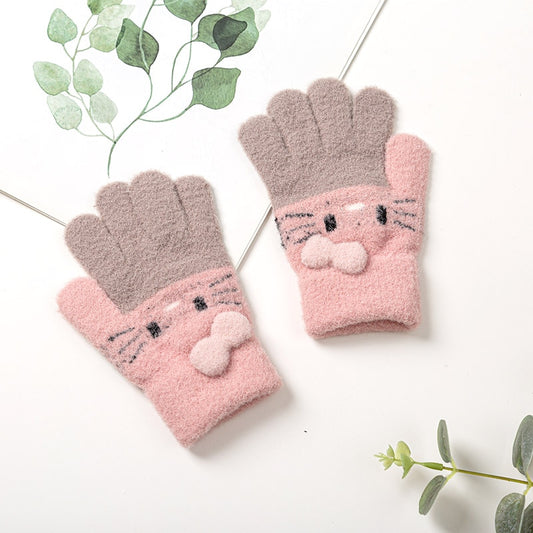 kids winter soft gloves