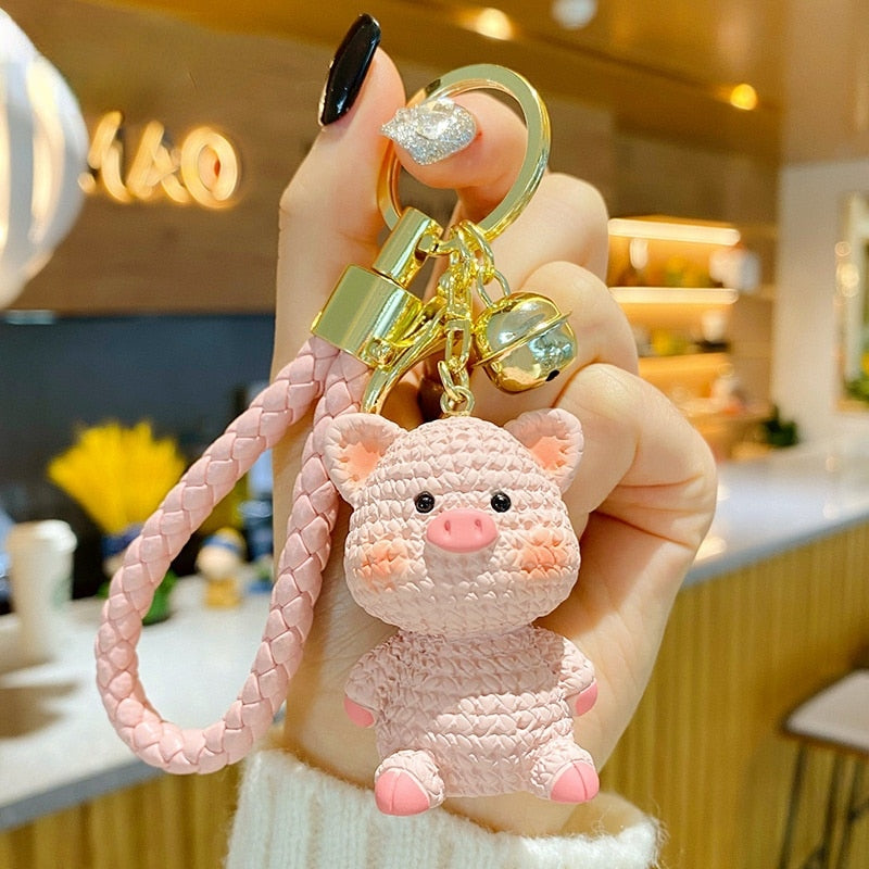 cute pig keychain 