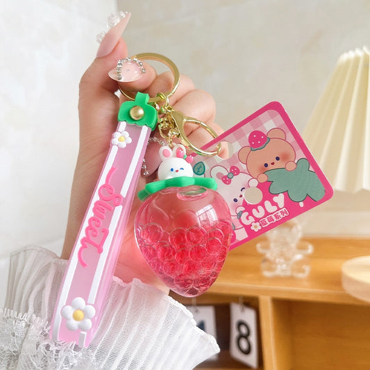 cute strawberry keychain