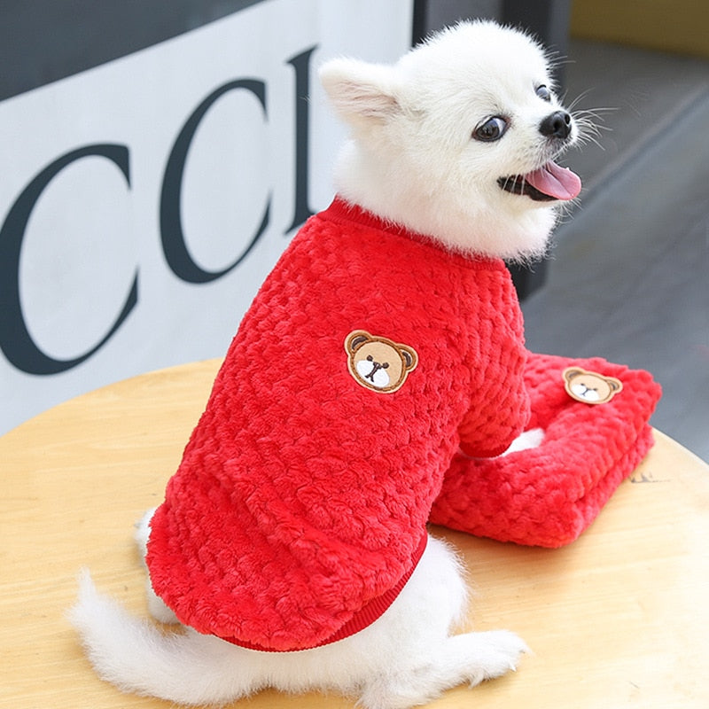 bear sweater clothes for dogs