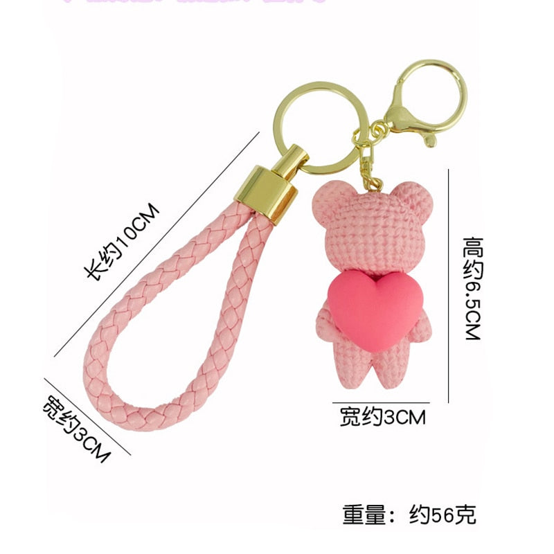 fashion cute bear keychain