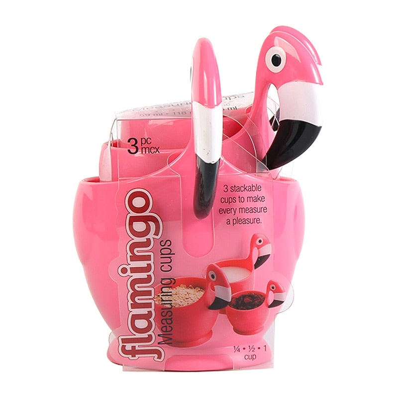 flamingo measuring cups