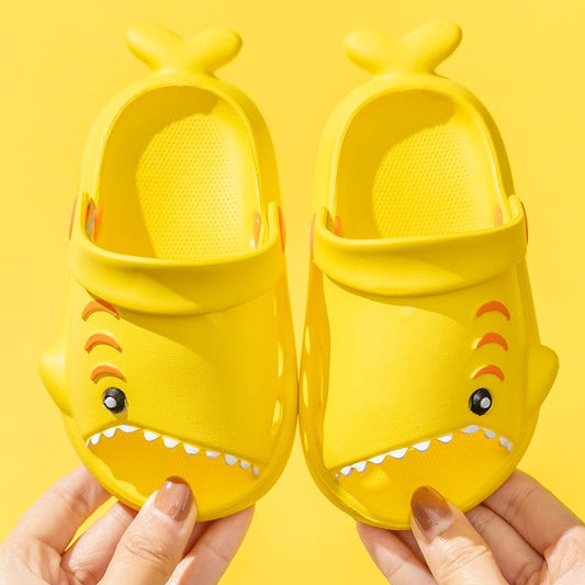 cute shark kids slippers